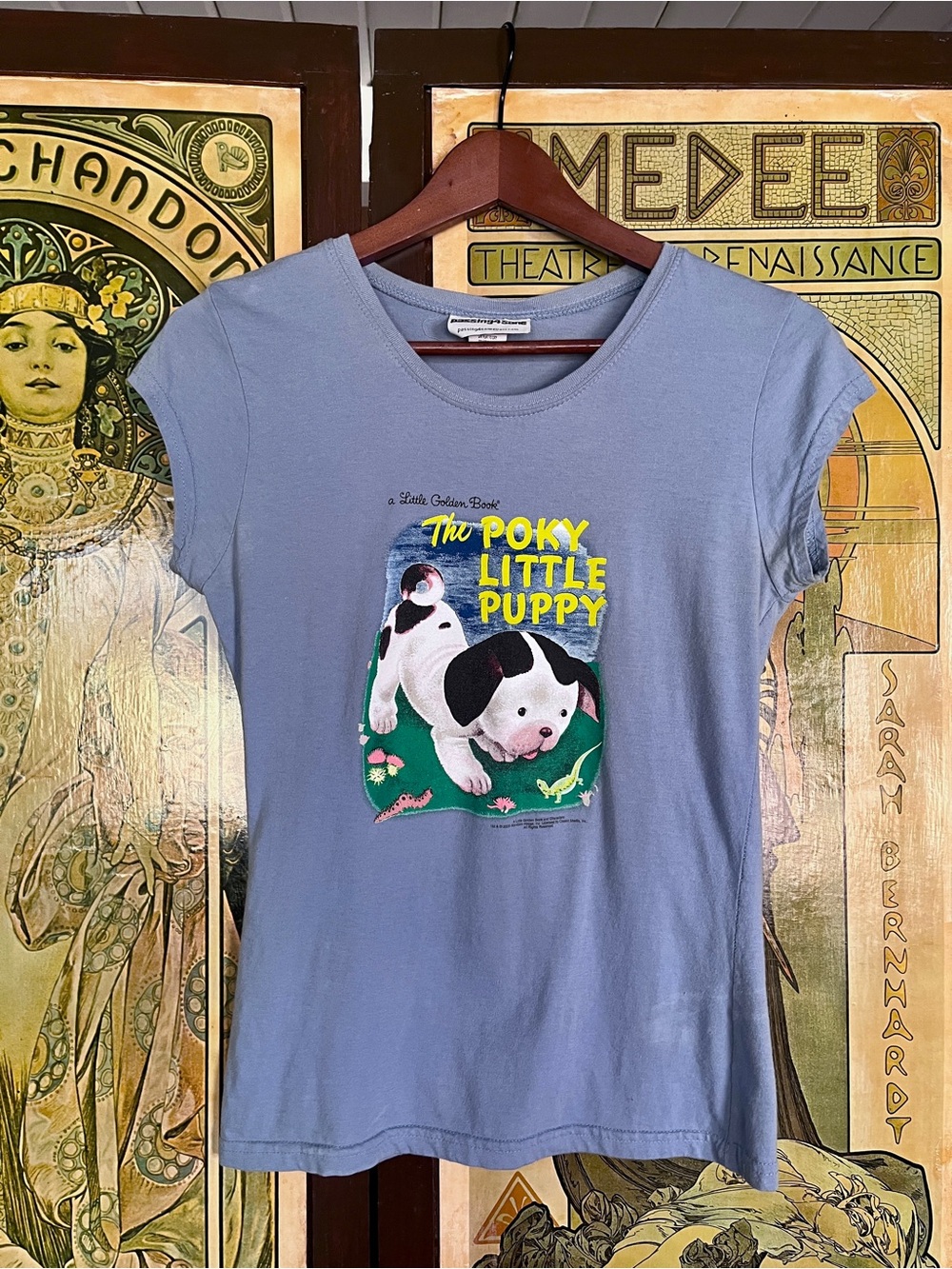 Vintage Y2K Passing4sane - The Poky Little Puppy - Baby Tee - (L but fits M/S)